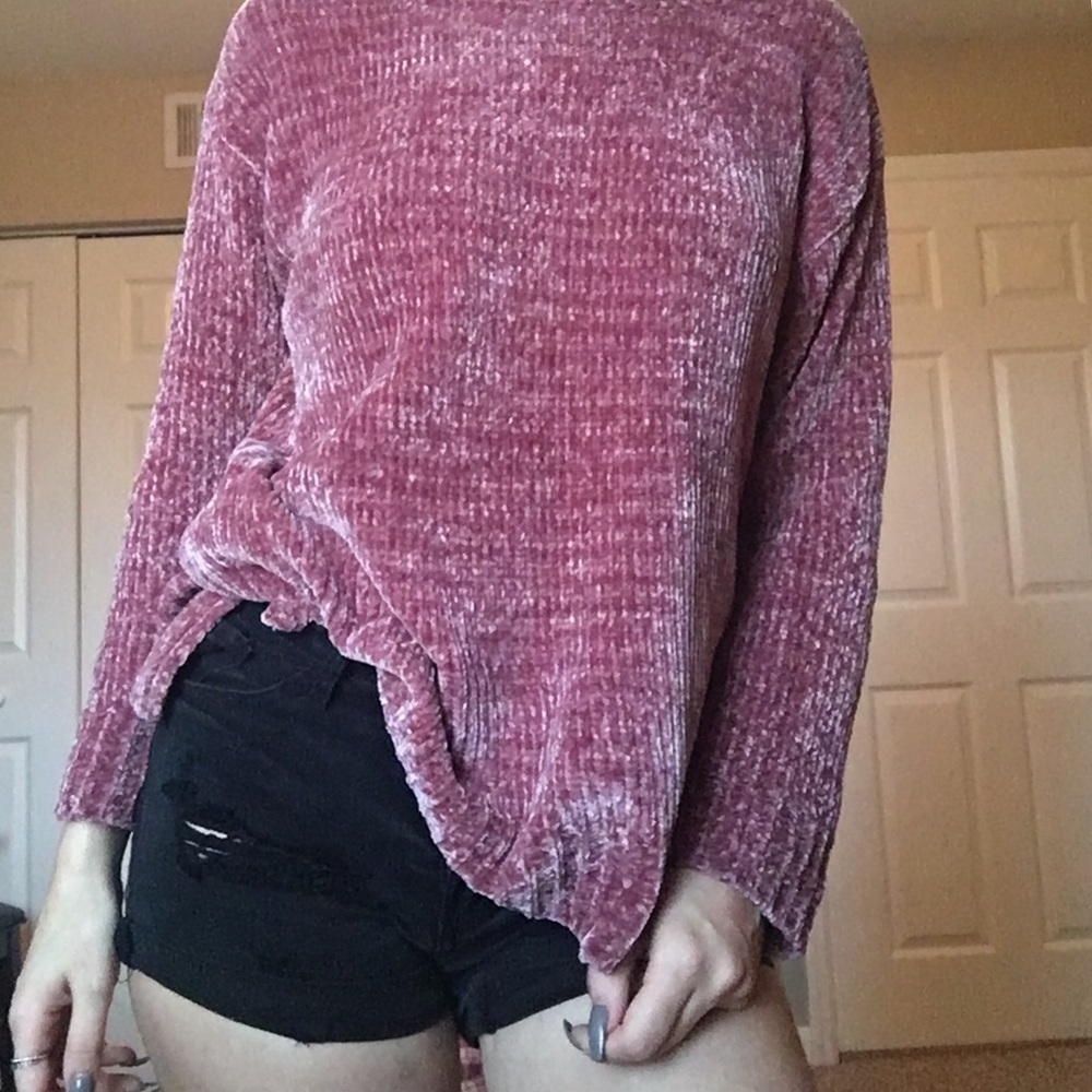 Soft Knitted Pink Sweater